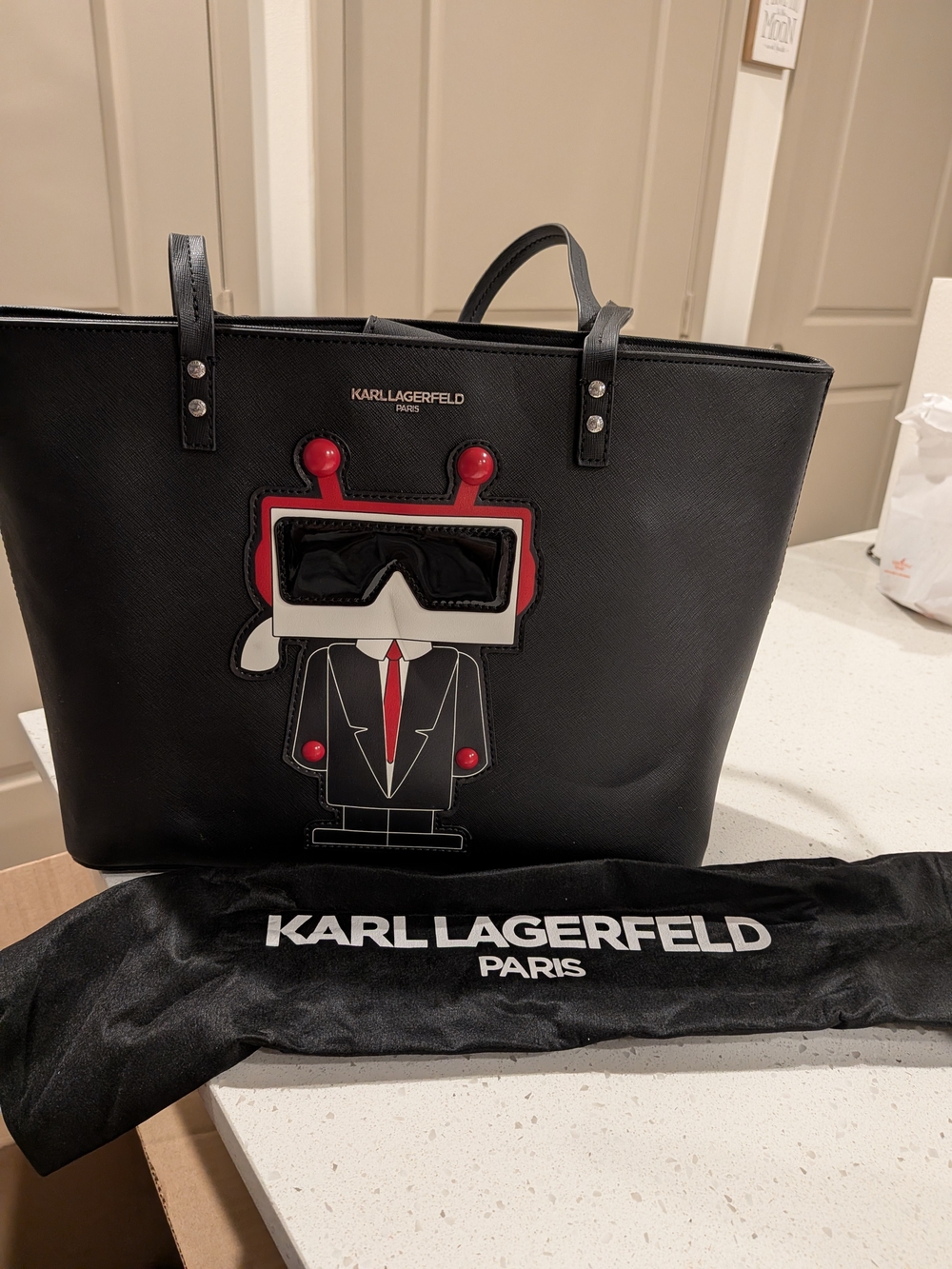 Karl Lagerfeld Paris Robot Tote (Brand New)